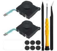 ZHUROUPU 2-Pack 3D Rocker Analog Joystick Button Thumbstick Remplacement Joystick Control Pad Stick Button Module Partie pour Sony PS Vita PCH-2000 PSV 2000 PS Vita 2000 2001 Noir