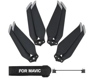 ZHUROUPU 2 Paires d'hélices pour DJI Mavic 2 Pro/Mavic 2 Zoom, 8743F à Faible Bruit, à démontage Rapide, Pliables, pièces de Rechange pour Ailes de Drone Mavic 2 Pro/Zoom (Embouts argentés)