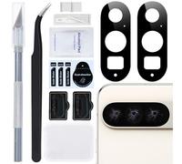ZHUROUPU 2 PCS Remplacement de la vitre arrière de l'appareil Photo pour Google Pixel 9 Pro 5G 6.3 inch 2024, 100% Verre de l'objectif de l'appareil Photo avec adhésif pré-installé