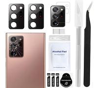 ZHUROUPU 2 pièces pour Galaxy Note 20 Ultra arrière lentille en Verre de caméra arrière SM-N986 N985 N985U N986U 6,9 Pouces avec Protecteur d'objectif de caméra + Outils de réparation