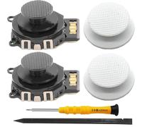 ZHUROUPU 2Pcs 3D Analog Joystick Replacement Thumb Stick de Précision Sensibilité pour Sony pour PSP 2000 2001 2002 2003 Console, 4 Pcs Rocker Joystick Accessoire pour Capuchon de Bouton