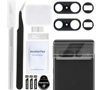 ZHUROUPU 2pcs arrière arrière de la caméra arrière de la caméra de la caméra Remplacement pour Google Pixel 7 Pro 6.3 ", avec kit d'adhésif et de réparation préinstallé (6,7 Pouces/Noir)