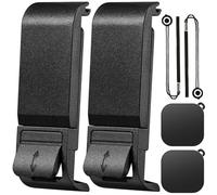 ZHUROUPU 2Pcs Couvercle de porte latérale Remplacement pour GoPro Hero 9 10 11 12 Black, Boîtier d'ouverture latérale de la batterie Protection contre la poussière Port de charge Couvercle de batterie