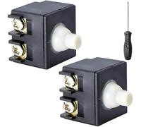 ZHUROUPU 2Pcs Interrupteur de Remplacement pour meuleuse d'angle, Interrupteur à Bouton Poussoir pour Bosch GWS 6-100 pour Makita 9553 9556HN/HB, Interrupteur à gâchette FA2-6/2W
