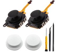 ZHUROUPU 3D Analog Joystick Replacement Thumb Stick Sensibilité de précision pour Sony pour PSP 3000 3001 Console, 2 Pcs Capuchon de Bouton de Joystick à Bascule avec Outils de réparation