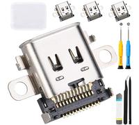 ZHUROUPU 4 Pack Remplacement du Port de Charge de Type-C Compatible avec la Console Nintendo Console Usbcharger Socket Repair Kit pour NS Switch Power Charging Charger Repair