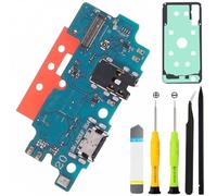 ZHUROUPU 7 PCS Port de Charge USB Compatible avec pour Samsung pour Galaxy A50, Dock Connector-Headphone Port Microphone Replacement-USB Type C Connecteur Dock Flex-INCL. Trousse de réparation