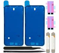 ZHUROUPU 7pcs Adh￩SIF pr￩-Coupe ￩tanche Compatible avec pour l'pour iPhone 14 Plus, l'￩Cran LCD Adh￩SIF et la Batterie Interne de la Batterie d'adh￩SIF et Un Outil de Retrait (6,7 Pouces/Noir)