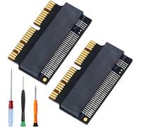 ZHUROUPU Adaptateur SSD M.2 NVME pour Apple pour MacBook Pro Air Retina 2013-2017, M.2 NGFF NVME PCIe 3.0 M-Key vers 12+16 Broches SSD Convert Card pour MacBook A1465 A1466 A1398 A1502