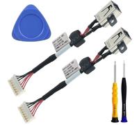 ZHUROUPU Câble de Remplacement de la Prise d'alimentation DC 64TM0 pour Dell XPS 15 9550 9560 9530 9570 7590 P56F Precision 15 5540 5530 5510 5520 M5510 064TM0 DC30100X300(2Pcs)
