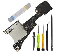 ZHUROUPU Cartouche de Lecture de Carte de Jeu Micro SD Card Slot Replacement HEG-SUB-01 avec Prise Casque pour Nintendo Switch OLED, Memory TF Card Adapter Audio Jack Socket Daughterboard