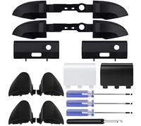 ZHUROUPU Ensemble Boutons déclenchement Remplacement LB RB LT RT, Boutons de Pare-Chocs Inclus, Tournevis T10 T8 T6, déflecteur Port Charge Compatible avec Les manettes Xbox Series X et Xbox Series S
