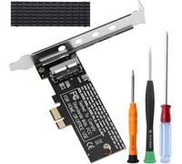 ZHUROUPU PCI Express PCI-E 1X vers SSD 12+16 Broches 2013-2017 pour MacBook Pro Air A1465 A1466 A1493 A1502 Carte de Conversion, Adaptateur de Carte de Conversion pour Disque SSD
