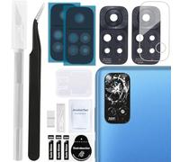 ZHUROUPU Pi￨Ces de Remplacement de la cam￩ra Arri￨re Arri￨re pour Xiaomi Redmi Note 11 (Non Ajust￩ pour Redmi Note 11 Pro) avec du Verre tremp￩ de l'objectif et adh￩SIF (11pcs / Noir)