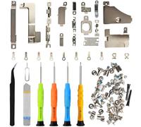 ZHUROUPU Pièces de Rechange pour Plaque métallique Interne pour iPhone 15, pièces de Rechange pour Support Interne, y Compris Jeu Complet de vis internes et Kits d'outils de démontage pour iPhone 15
