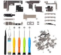 ZHUROUPU Pièces de Remplacement du Support Interne Pièces de Couvercle de Plaque en métal Réparation du Support Compatible avec pour iPhone SE2020 SE2, y Compris l'ensemble de vis Interne Complet