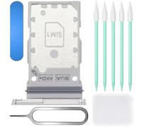 ZHUROUPU pour Galaxy S22 Double SIM Carte Plateau Slot Holder Remplacement pour Samsung Galaxy S22 5G 2022 6,1 Pouces SM-S901B/DS SM-S901E/DS avec Outils (Blanc)