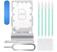 ZHUROUPU pour Galaxy S22 Ultra Double SIM Card Tray Slot Holder Remplacement pour Samsung Galaxy S22 Ultra 5G 2022 SM-S908B/DS SM-S908E/DS avec Outils (Blanc)