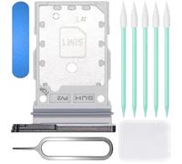 ZHUROUPU pour Galaxy S22 Ultra Double SIM Card Tray Slot Holder Remplacement pour Samsung Galaxy S22 Ultra 5G 2022 SM-S908B/DS SM-S908E/DS avec Outils (Noir)