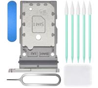 ZHUROUPU pour Galaxy S23 Ultra Support de Remplacement pour Plateau de Carte SIM Double pour Samsung Galaxy S23 Ultra 5G 2023 6,8 Pouces SM-S918B/DS avec Outils (crème)