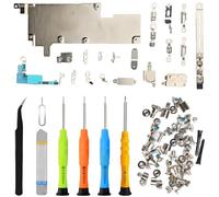 ZHUROUPU pour iPhone 15 Pro Max, jeu complet de vis de remplacement pour support métallique, pièces de rechange pour support interne y compris jeu complet de vis internes et kits d'outils de démontage