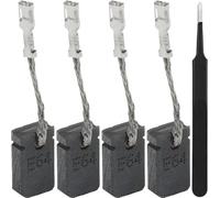 ZHUROUPU Remplacement des balais de Charbon 6x10x15 mm pour Bosch GWS 1000 1100 1400 GWS 14-125 14-150 15-150 10-125 C/CI/CIH 1607014176 Balais de Charbon pour meuleuse d'angle (4 pièces)