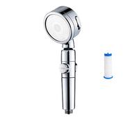 Zhurson Shower Head,Hand-held Shower with Filter,3 Spray Modes and one-Button Water Stop with Switch,Adjustable Pressure Button,360-degree Rotating Shower Head,high-Pressure Water-Saving Shower Head …