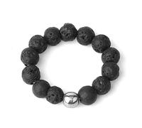 ZHUTI Bagues Réglables pour Femmes,Bague Réglable pour Femme Style Européen 4Mm Corde Élastique Pierre Naturelle Bague en Pierre Volcanique Réglable Convient pour Banquet, Bal, Cadeau d'anniversaire