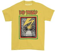 ZHUWWQU Bad Brains Men's Capitol T-Shirt Yellow T-Shirts à Manches Courtes(X-Large)