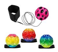 ZhuXIXILiang 4 pièces Balle rebondissante avec Corde, Balle de Poignet élastique avec Corde, Balle rebondissante de Poignet adaptée