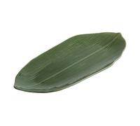 zhuyanbo007 assiette à manger, Assiette à sushi en céramique Green Leaf for la cuisine moléculaire japonaise et le dessert(37.4cm)