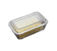 zhuyanbo007 Beurrier, Boîte à beurre en verre Transparent avec couvercle, fromage adapté aux Restaurants, Banquets d'hôtel