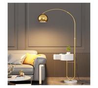 zhuyanbo007 Lampadaire, Lampadaire moderne avec table et station de charge for salon et chambre à coucher(Gold)