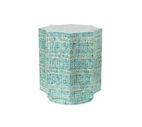 zhuyanbo007 Table d'appoint et Petite Table Basse d'angle for Salon ou Chambre à Coucher, ornées d'une mosaïque Artisanale de Coquillages Petite Table d'appoint