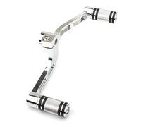 ZHUYRT Kit de repose-pieds de levier de vitesse en aluminium for moto Harley Davidson Sportster XL883 XL 1200 Mid-Controls Levier de changement de vitesse moto(A-Chrome)