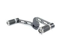 ZHUYRT Kit de repose-pieds de levier de vitesse en aluminium for moto Harley Davidson Sportster XL883 XL 1200 Mid-Controls Levier de changement de vitesse moto(C-Black)