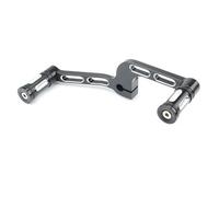 ZHUYRT Kit de repose-pieds de levier de vitesse en aluminium for moto Harley Davidson Sportster XL883 XL 1200 Mid-Controls Levier de changement de vitesse moto(B-Black)