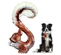 ZHVoyage Giocattoli da masticare per cani aggressivi, giocattoli indistruttibili per cani di Taglia Media e Grande, sapore di manzo sostenibile (Scoiattolo)