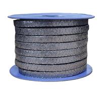 ZHWFDC Garniture Flexible Expansée en Graphite Garniture De Compression Tressée en Graphite, Grade A, pour Presse-étoupe, Tige De Vanne Ou Joint Mécanique(Size:16mm×16mm×1000mm)