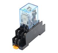 ZHWTISNPE Lot de 10 Relais MY2P HH52P MY2NJ 12 V 24 CC/CA, Bobine DPDT à Usage général, Micro-Mini(DC,24V-01)