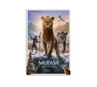 ZHXIAOLDE Legend of The Lion King Mufasa Poster décoratif sur toile pour salon, chambre à coucher, art mural, impression photo, moderne, décoration de salle familiale, 30 x 45 cm