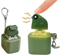 ZHXMALL Lot de 2 porte-clés Quaker, rechargeables, avec lumières et sons, clavier fidget pour anti-anxiété et nervosité, aide à la concentration (canard + grenouilles), Grenouilles, Frösche