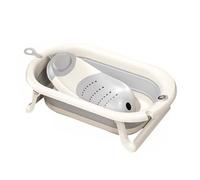ZHXQRP Baignoire Pliable Multifonction avec Trou D'évacuation et Étagère de Bain Bathtub Portable Opération Simple pour Chiots Petits Chiens Chats(Gray)