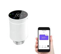 ZHXuang Zigbee Tête de valve thermostatique intelligente pour radiateur Fonctionne avec Tuya et Alexa, Google Home, Blanc, one pcs