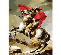 Zhxx Peinture par Numéro Adulte Napoléon Figure Numérique Moderne Mur Art Peinture Cadeau De Noël sur Canevas pour Enfant avec Cadre 40X50Cm