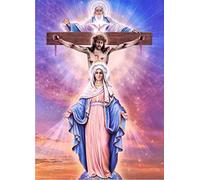 ZHXXFD 5D Diamond Painting 40X60Cm Jésus Religieux Strass Complet Broderie Diamant Kit Modele Point De Croix Mosaïque Enfants Frameless