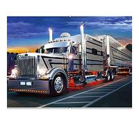 ZHXXFD Broderie Diamant Kit Complet Diamond Painting Enfant Un Camion Diamond Painting Strass Stitch Peinture Diamant 5D Paysage Grand Format Tableau Diamant Adulte 55x90Cm(S49)