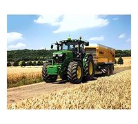 ZHXXFD Broderie Diamant Kit Complet Grand Format 50X60 Tracteur Vert De Ferme 5D Diamond Painting Strass Complet Kit,Peinture Diamant Pour Enfants Et Adultes,Full Rond Drill Diamant Art Painting