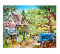 ZHXXFD Diamond Painting Animaux De La Ferme Pour Enfant Adulte, Rond Strass Diamant Painting Art Garçon Fille Broderie Diamant Kit Complet Grand Format 30X40 Point De Croix Mosaïque Kits,D12