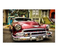 ZHXXFD Diamond Painting Broderie Diamant Kit Complet Stitch Grand Format Voiture Rétro Vintage 40X50 Enfant Adulte Peinture Diamant Strass Full Paysage Animaux Tableau Diamant Kits(A388)